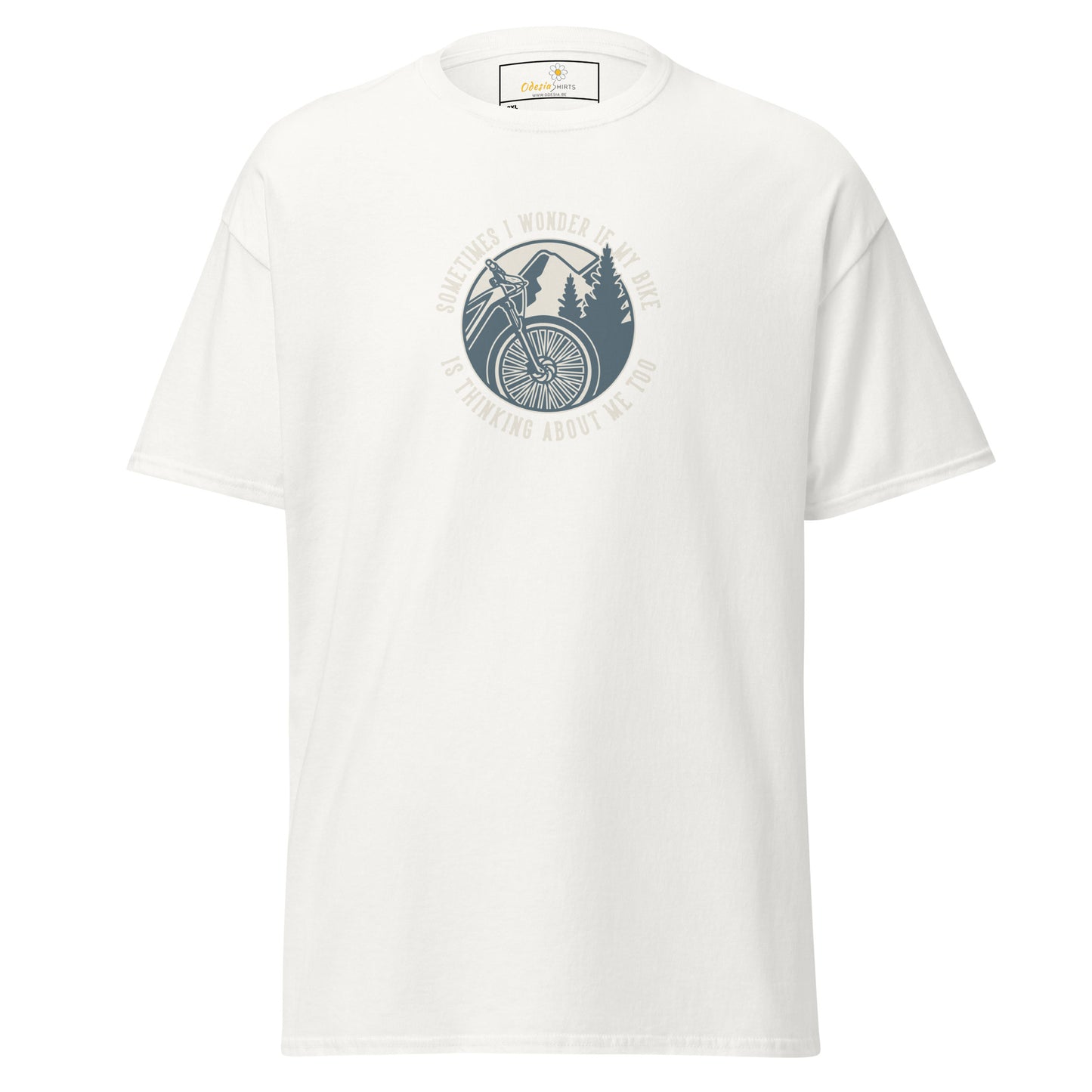 Unisex classic t-shirt - ADVENTURE SPORT CIRCLE BIKE WONDERING - BIG