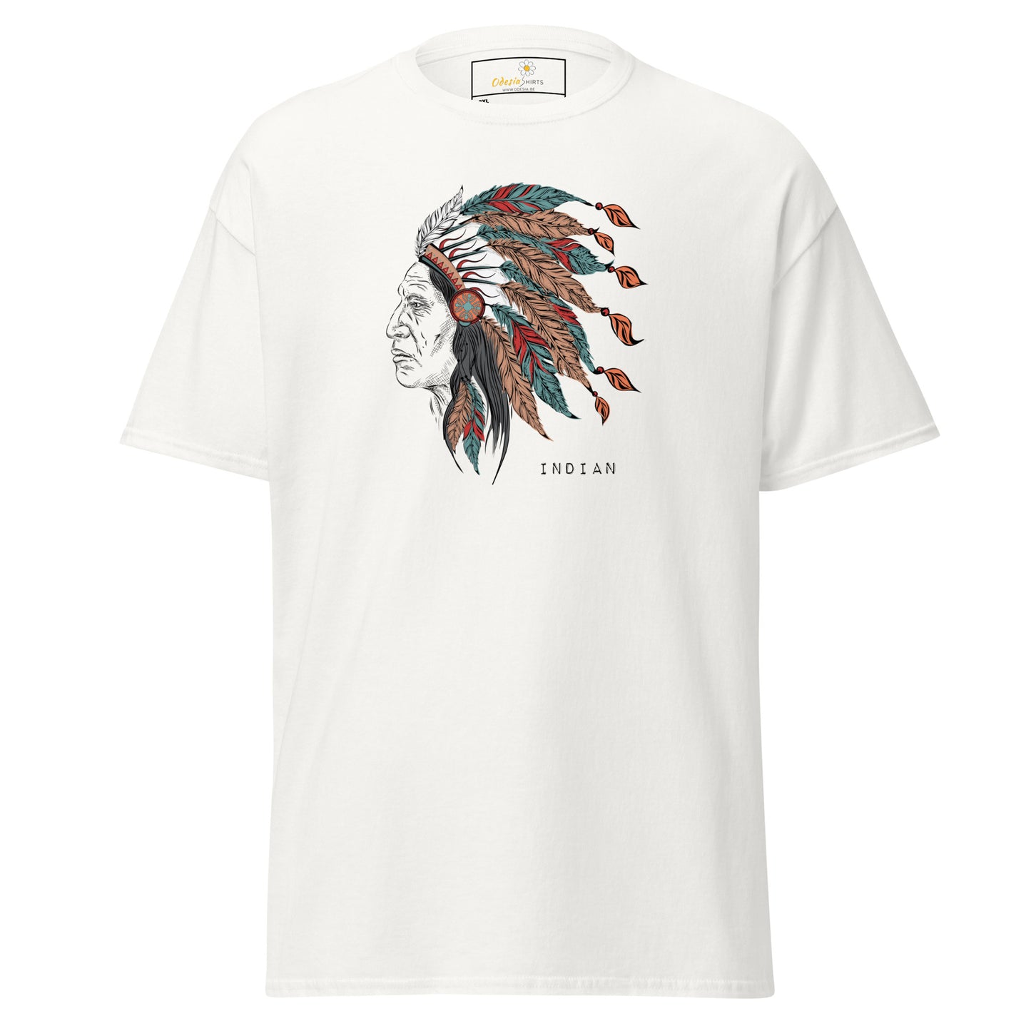 Unisex classic t-shirt - VINTAGE INDIAN HEAD - BIG