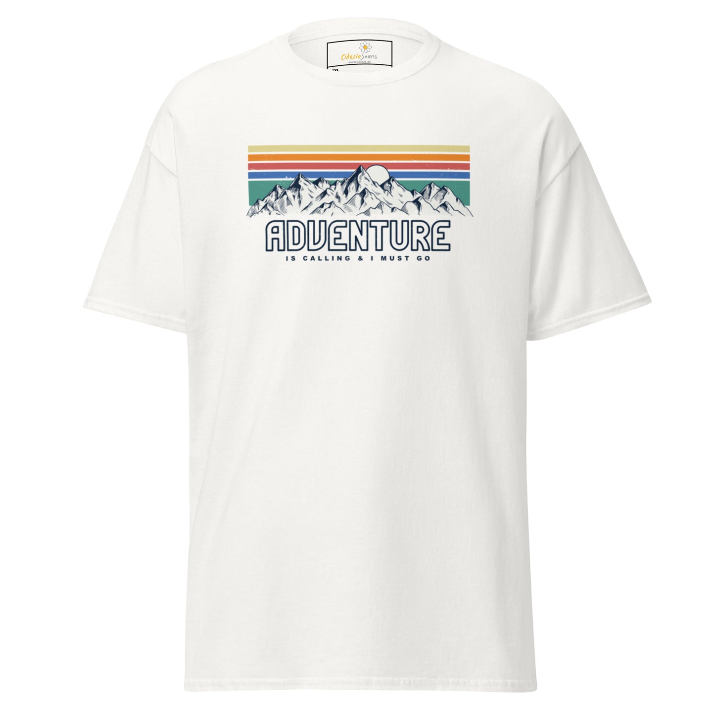 Unisex classic t-shirt - ADVENTURE IS CALLING COLORS - BIG