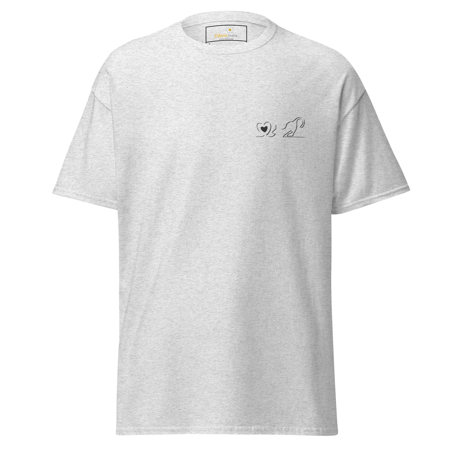 Unisex klassieke tee - ANIMALS LOVE CAT POCKET - REGULAR