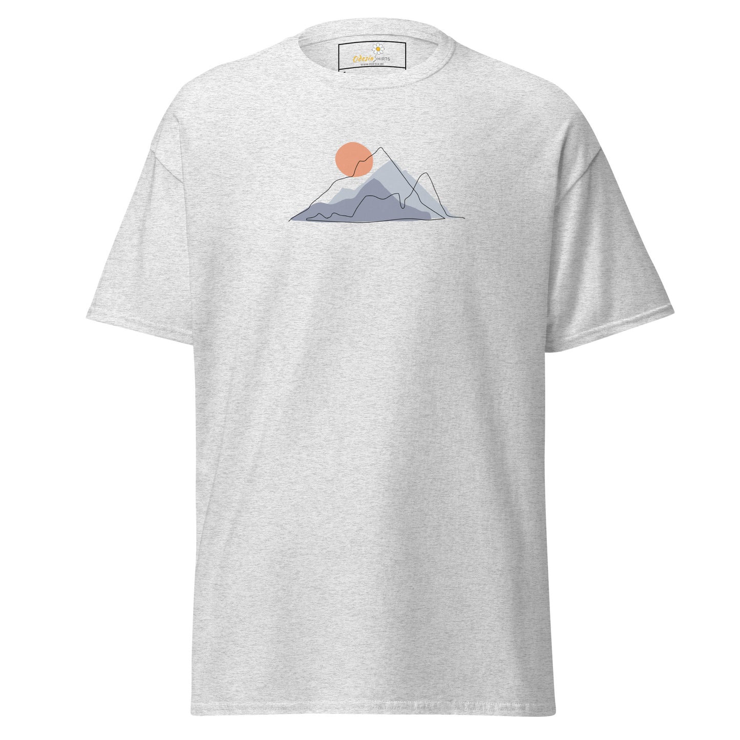 T-shirt classique pour homme - NATURE MOUNTAIN SUN - RÉGULIER