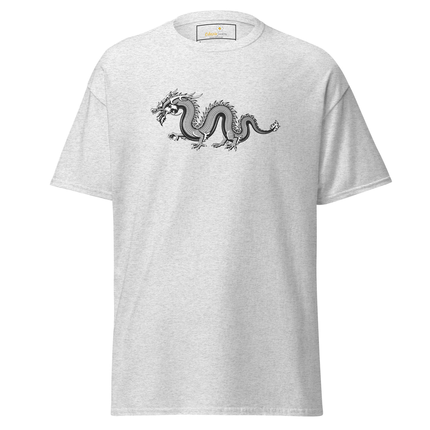 T-shirt classique unisexe - DRAGON GRIS MYSTIQUE - RÉGULIER