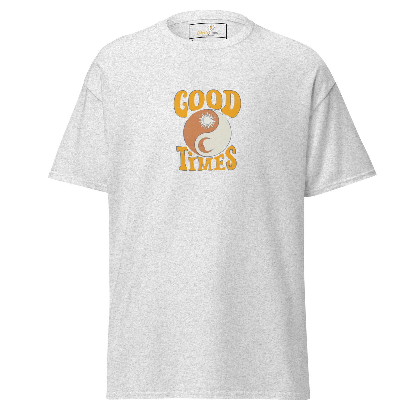 Unisex classic t-shirt - POSITIVE GOOD TIMES YIN YANG - REGULAR