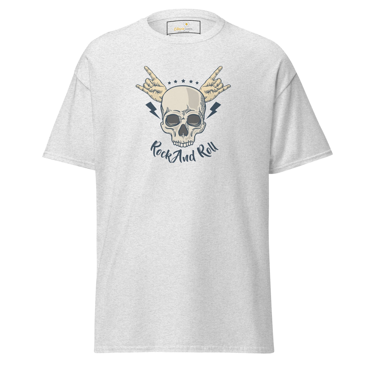 Unisex classic t-shirt - SKULL ROCK AND ROLL - REGULAR