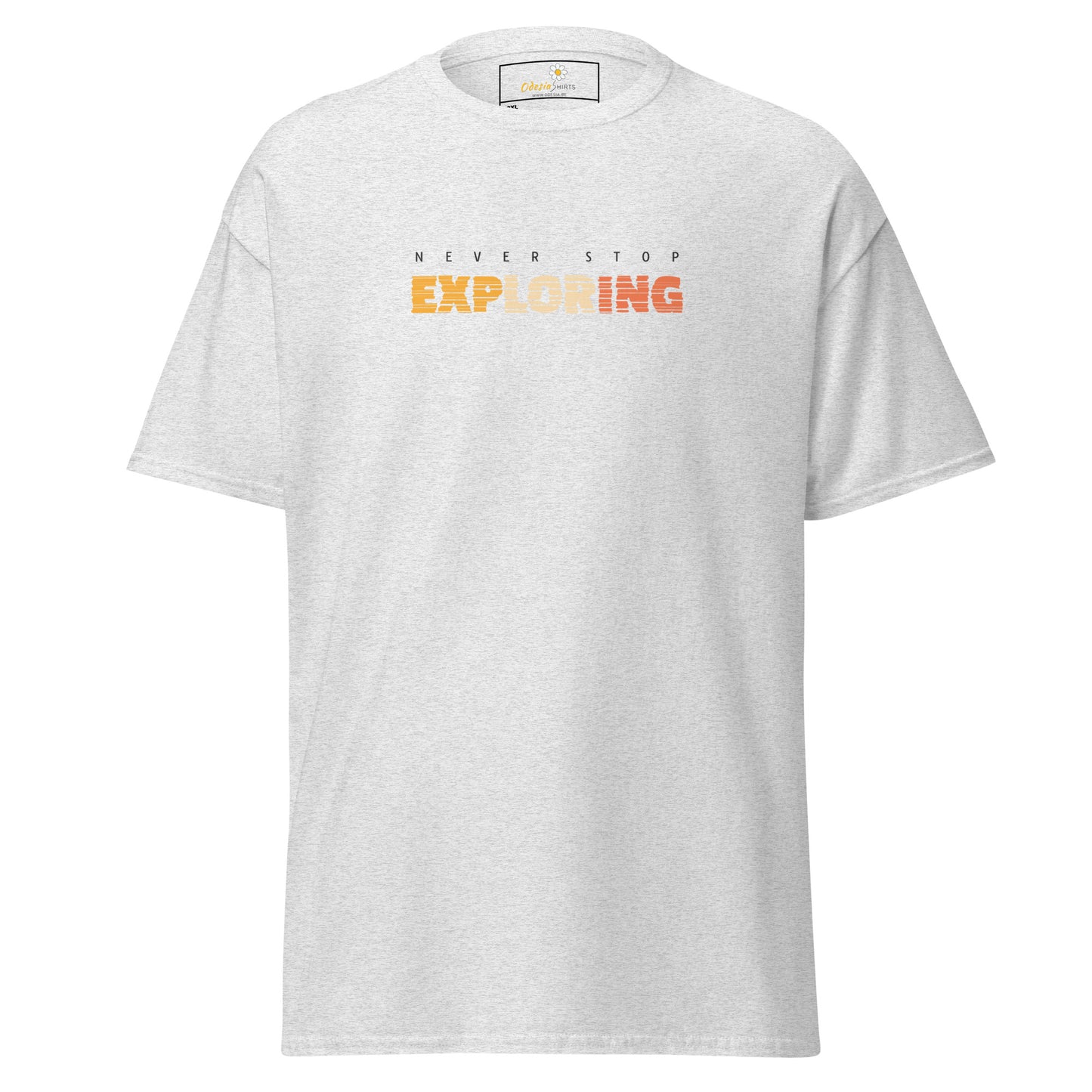 Unisex classic t-shirt - ADVENTURE TEXT NEVER STOP EXPLORING - BIG