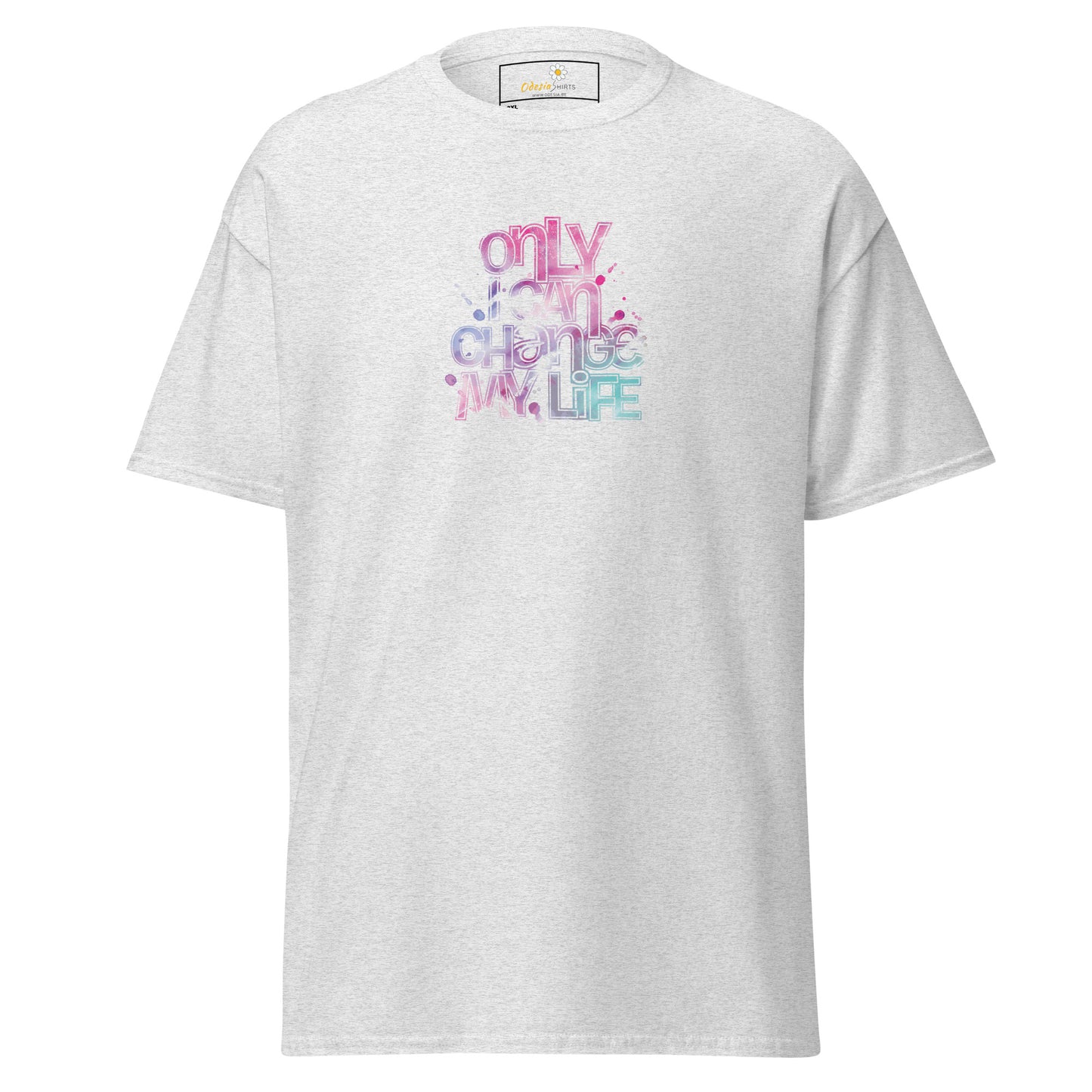 Heren klassiek t-shirt - TEKST ALLEEN KAN IK VERANDEREN - GROOT
