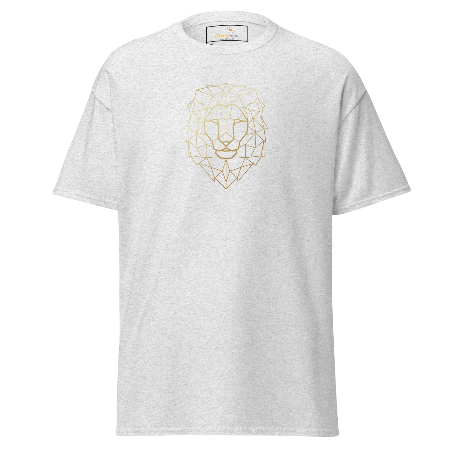 Klassiek heren t-shirt - WILDLIFE LION HEAD LINES - GROOT