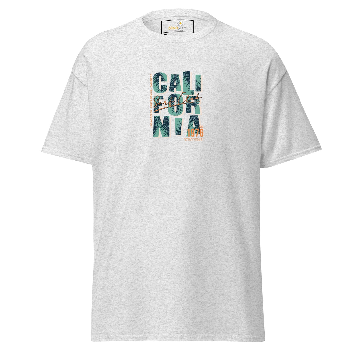 Heren klassiek t-shirt - TEXT CALIFORNIA - GROOT
