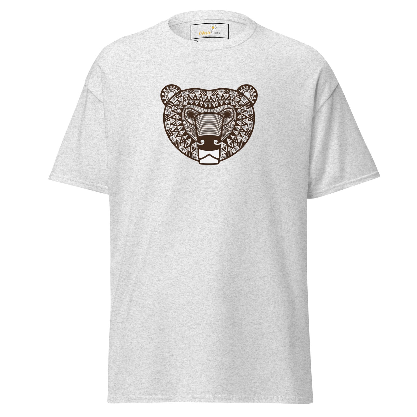 Klassiek heren t-shirt - WILDLIFE AZTECH BEAR - GROOT