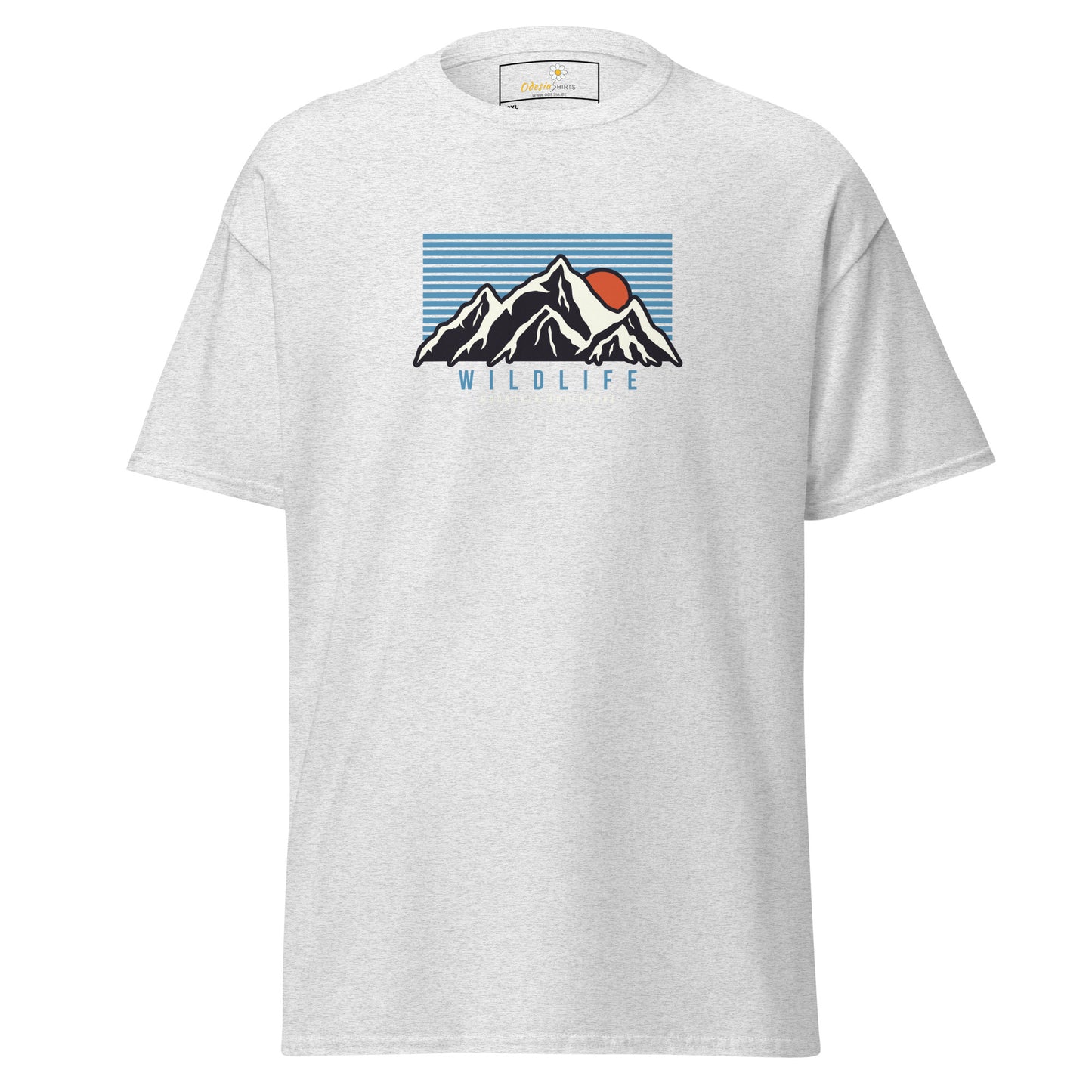 Unisex classic t-shirt - ADVENTURE MOUNTAIN SUNSET - BIG