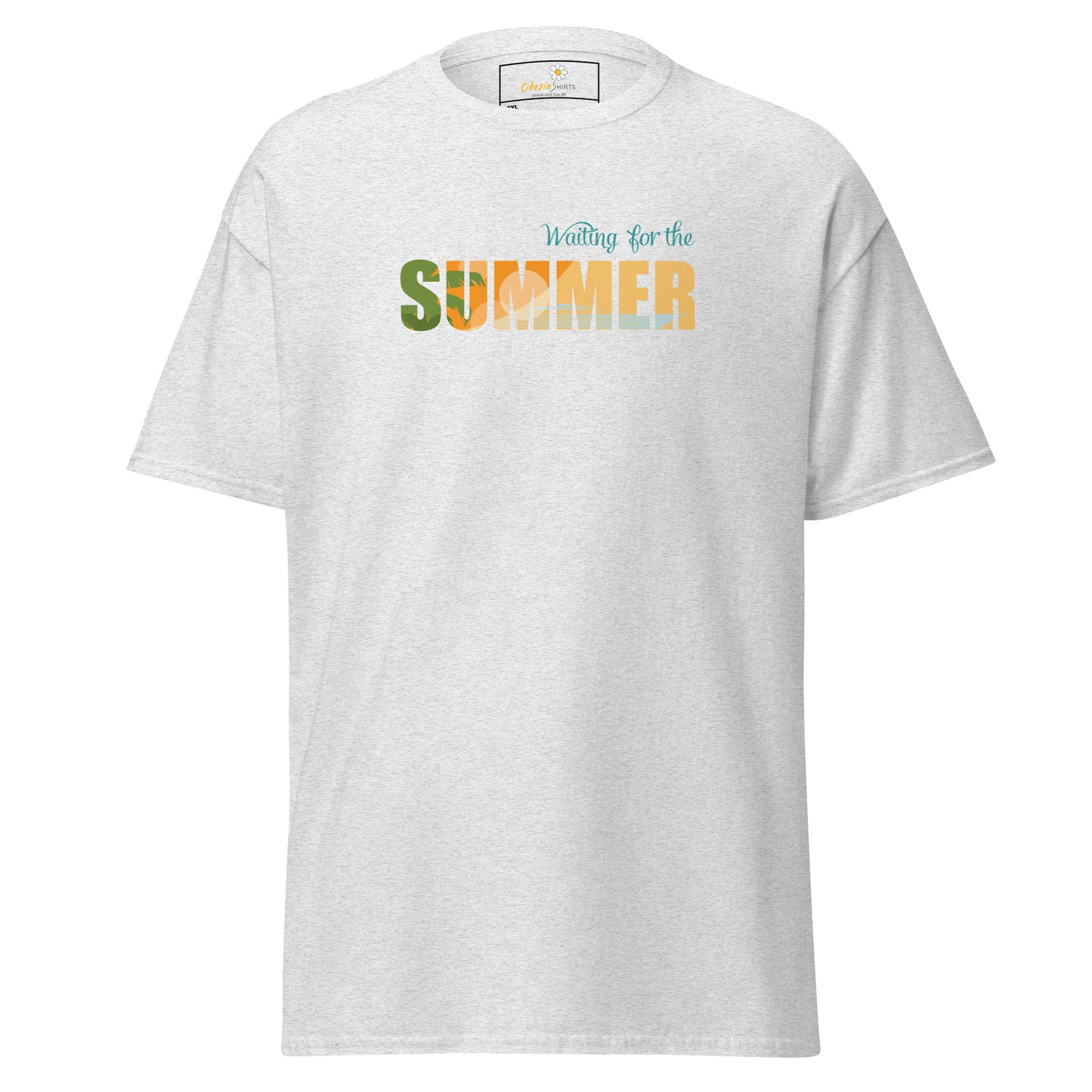 T-shirt classique pour homme - L'ÉTÉ ATTEND - GRAND