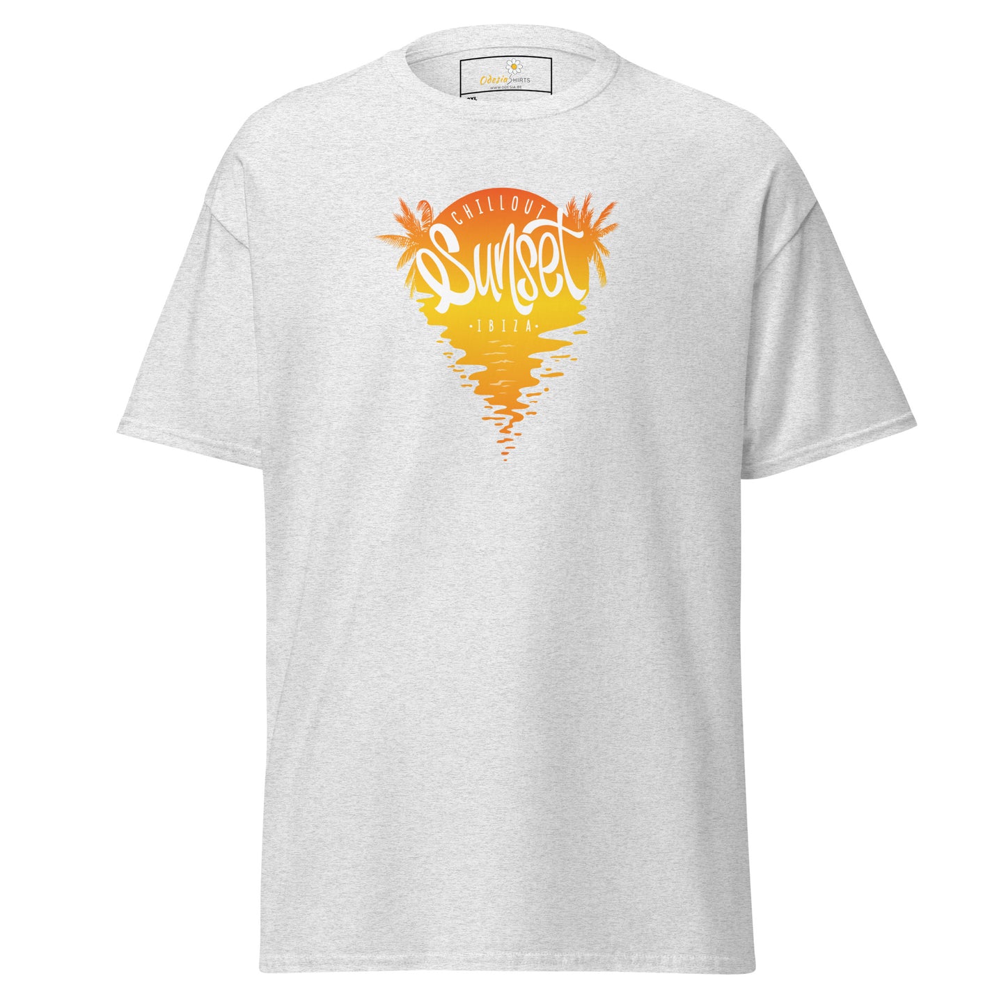 T-shirt classique pour homme - SUMMER IBIZA SUNSET - BIG