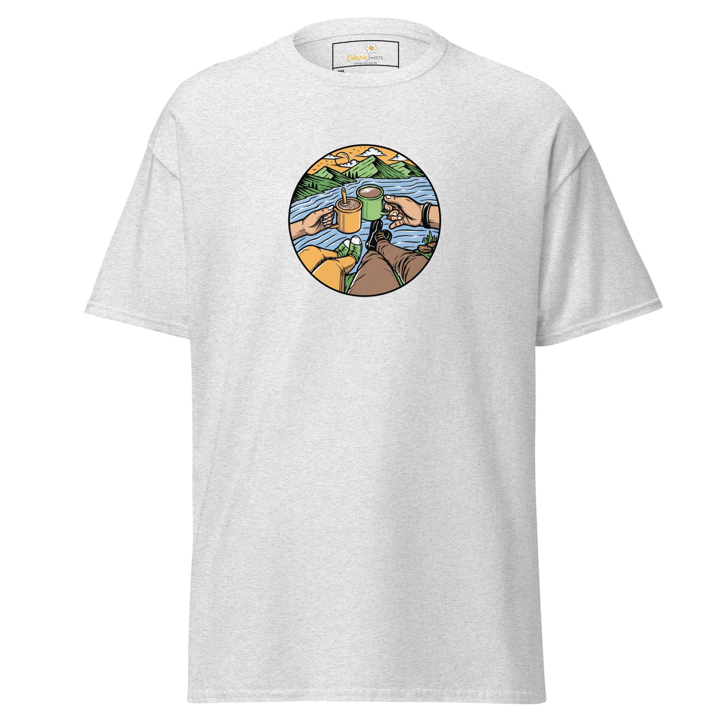Unisex classic t-shirt - ADVENTURE NATURE TOGETHER - BIG