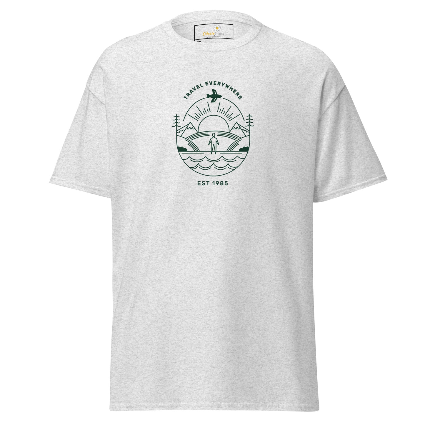 Unisex classic t-shirt - ADVENTURE TRAVEL EVERYWHERE - BIG