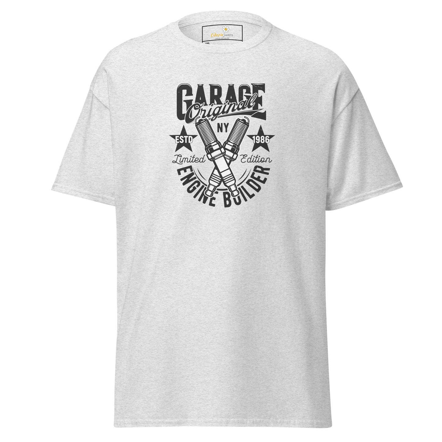 Unisex classic t-shirt - SKILLS MOTOR GARAGE ENGINE BUILDER - BIG