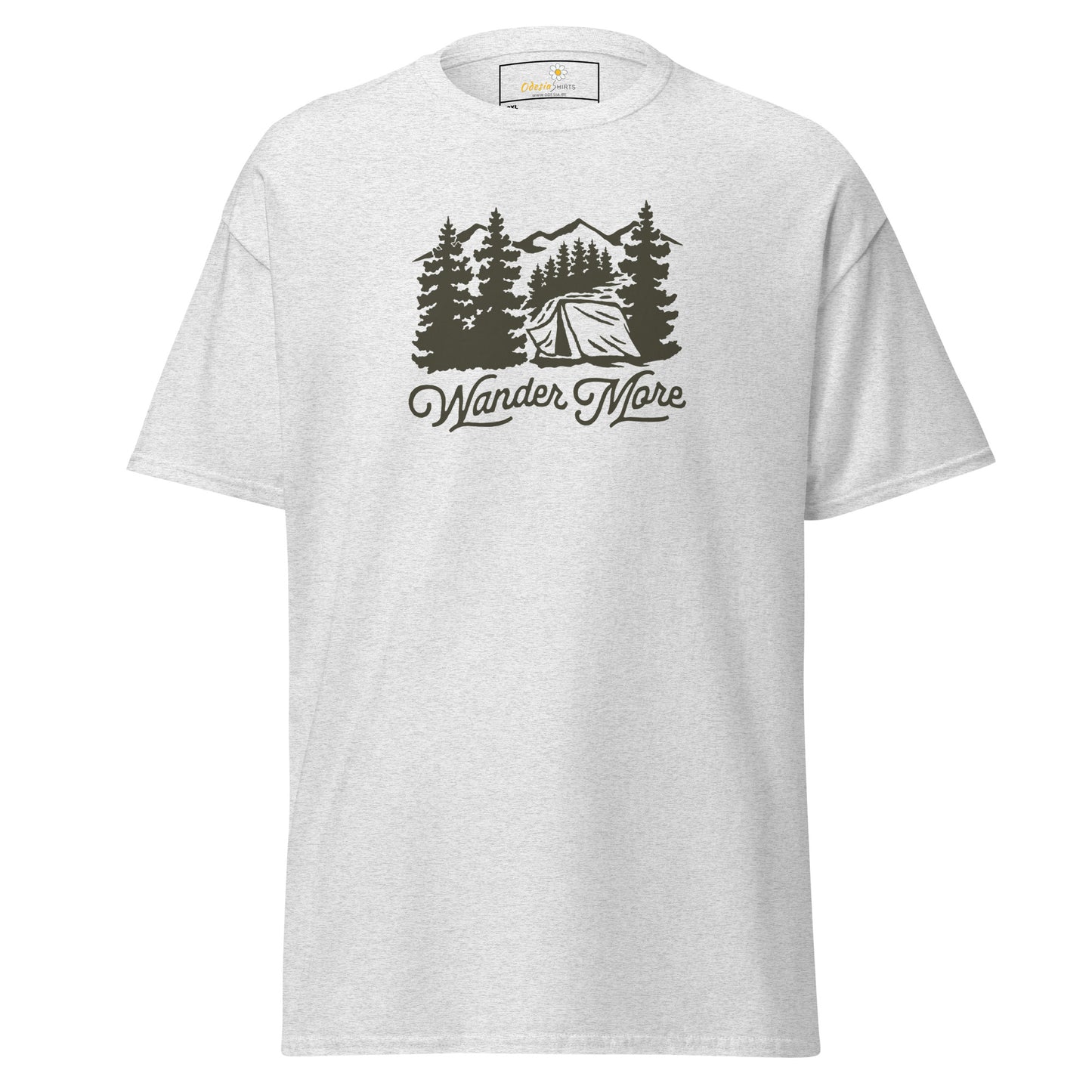 Unisex classic t-shirt - ADVENTURE OUTDOORS WANDER MORE - BIG