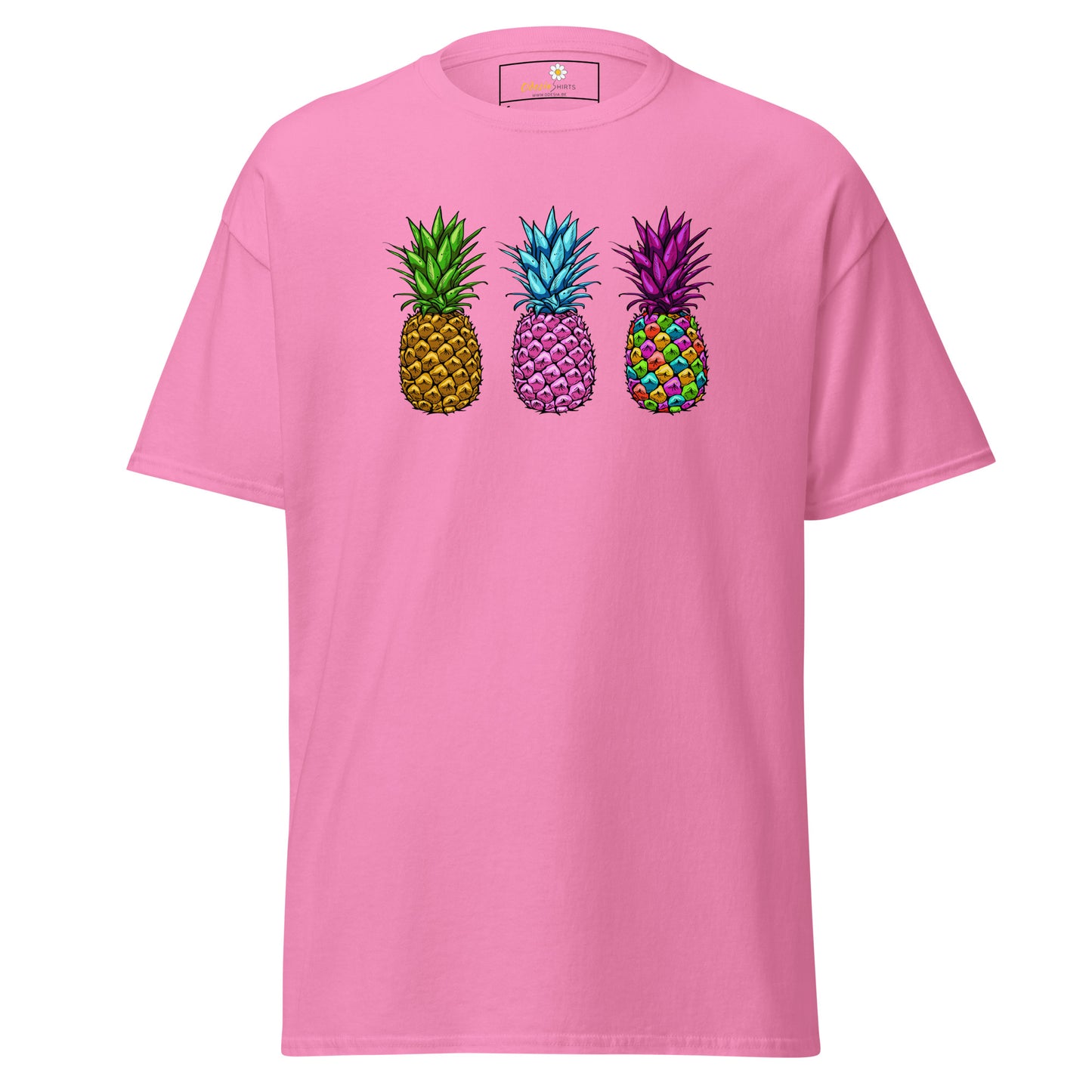 Unisex classic t-shirt - ORGANIC FRUIT PINEAPPLE COLORS - REGULAR