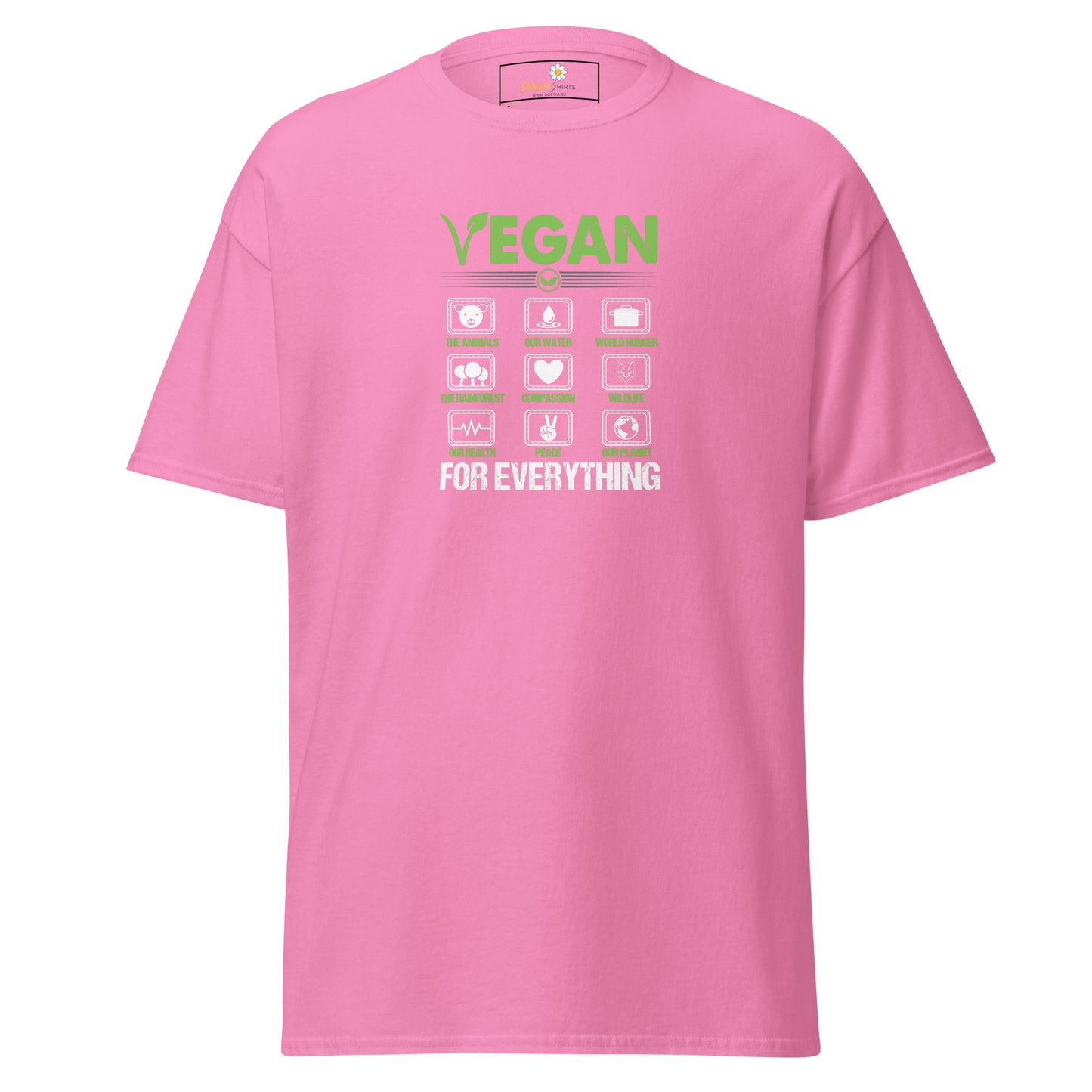 Unisex classic t-shirt - VEGAN FOR EVERYTHING - REGULAR