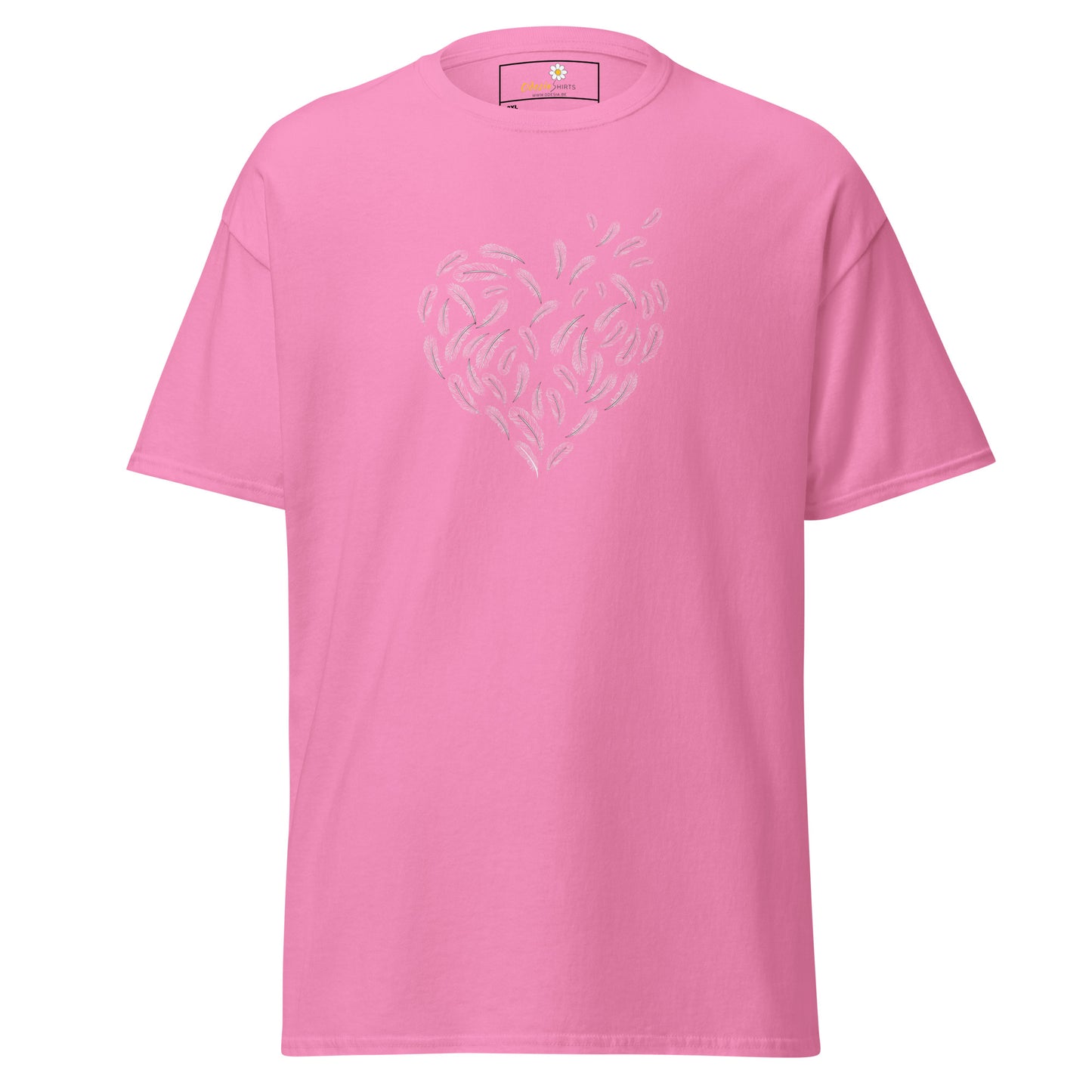 Unisex classic t-shirt - ABSTRACT HEART FEATHER - BIG