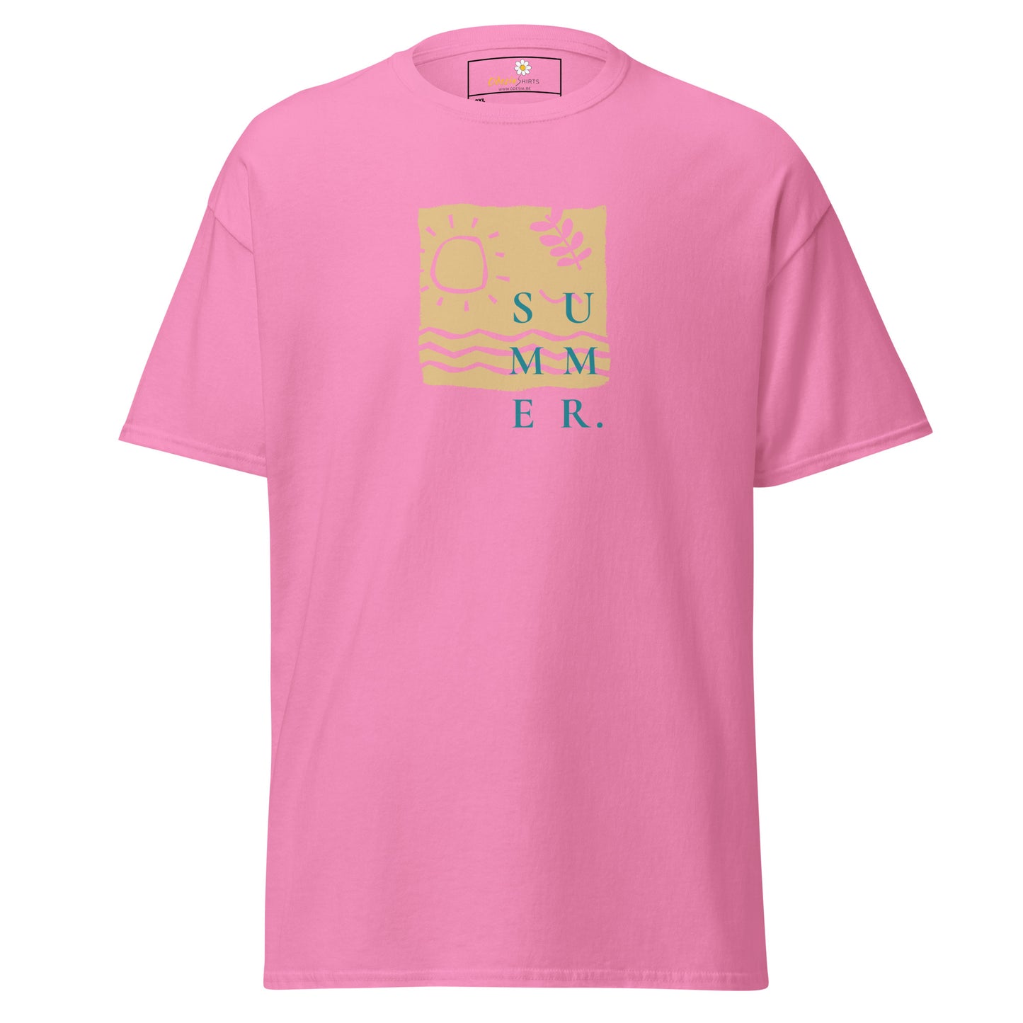 Heren klassiek t-shirt - SUMMER SEA NATURE - GROOT