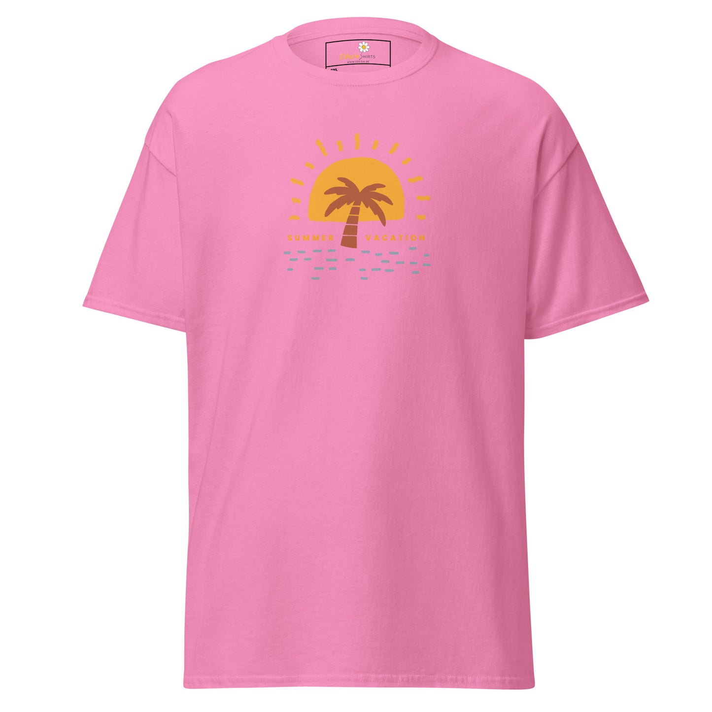 Heren klassiek t-shirt - ZOMERVAKANTIE - GROOT