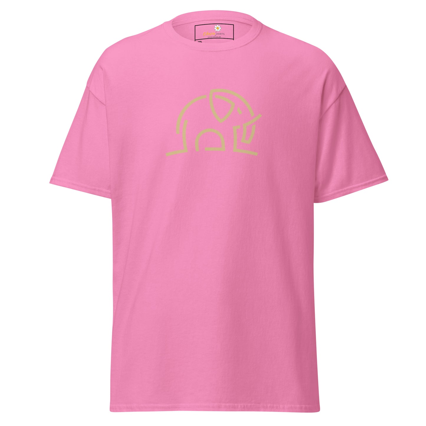 Klassiek heren t-shirt - WILDLIFE ELEPHANT LINES - GROOT