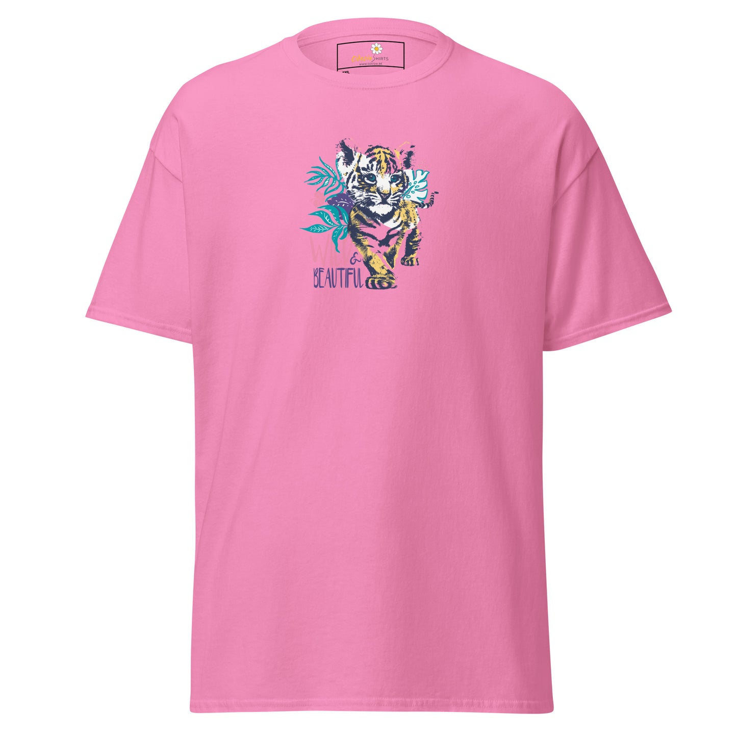 Heren klassiek t-shirt - WILDLIFE AND BEAUTIFUL - GROOT