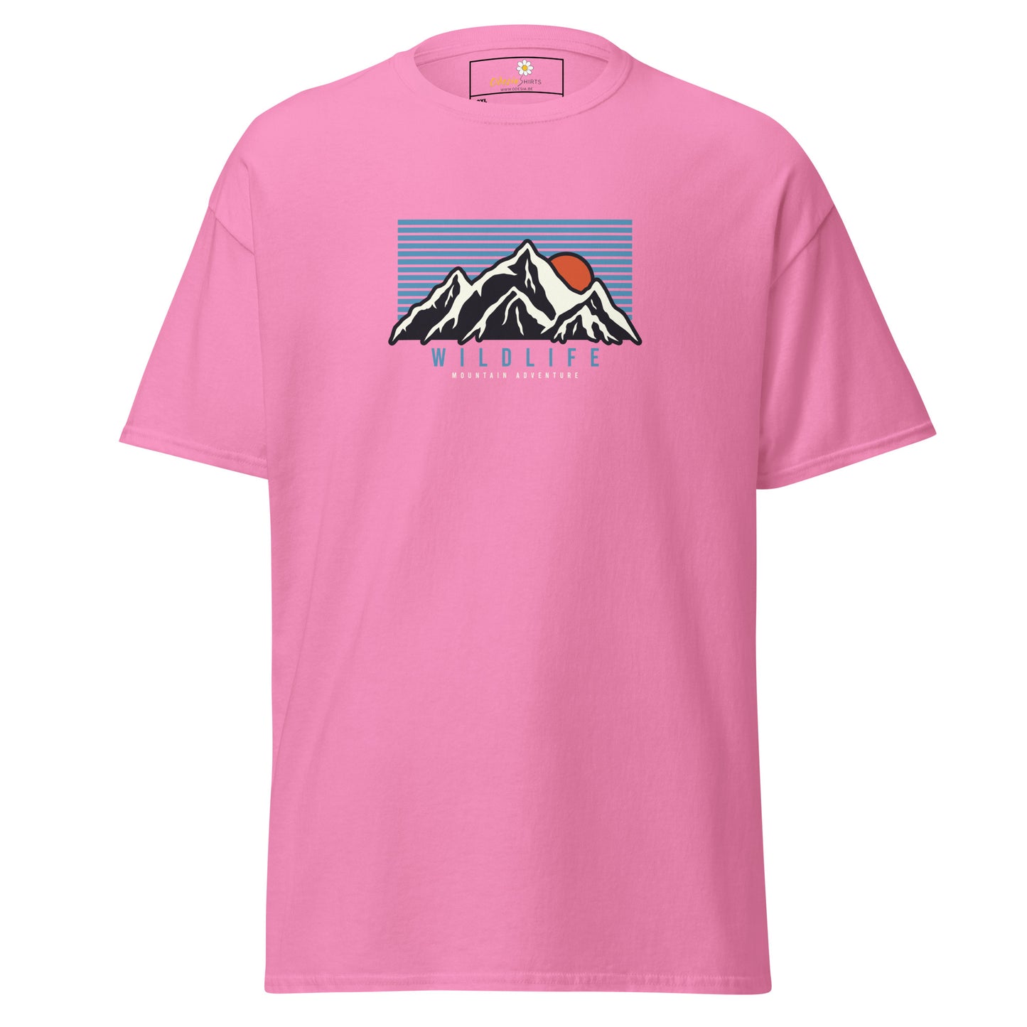 Unisex classic t-shirt - ADVENTURE MOUNTAIN SUNSET - BIG