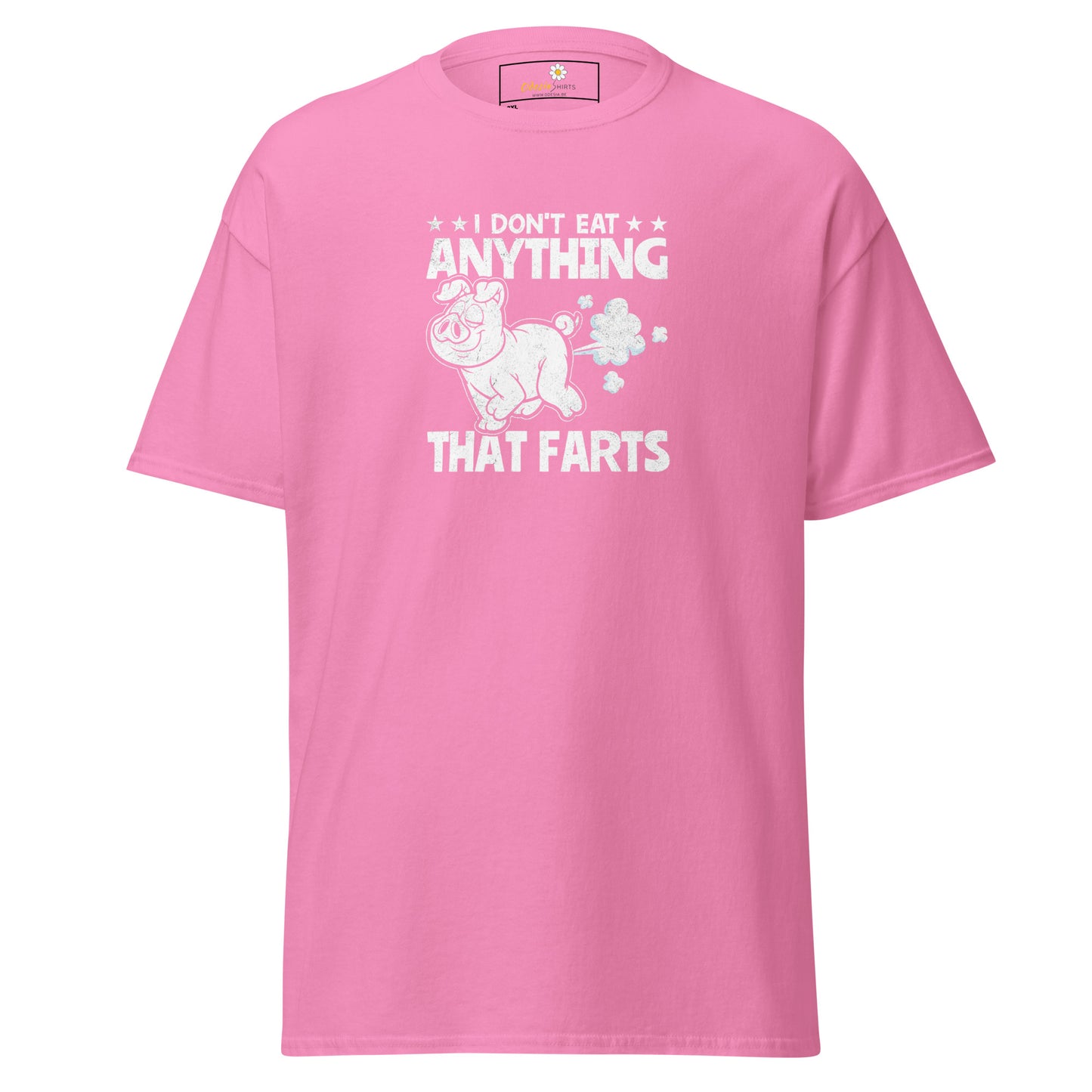 Unisex classic t-shirt - VEGAN FUN I DONT EAT ANYTHING THAT FART - BIG