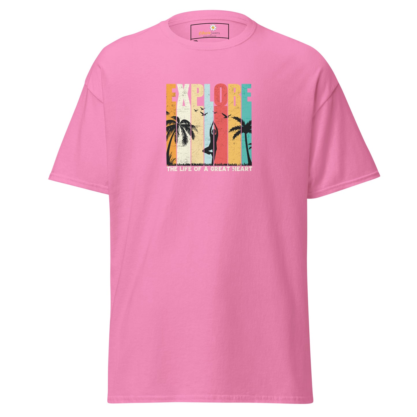 Unisex classic t-shirt - ADVENTURE EXPLORE GREAT HEART - BIG