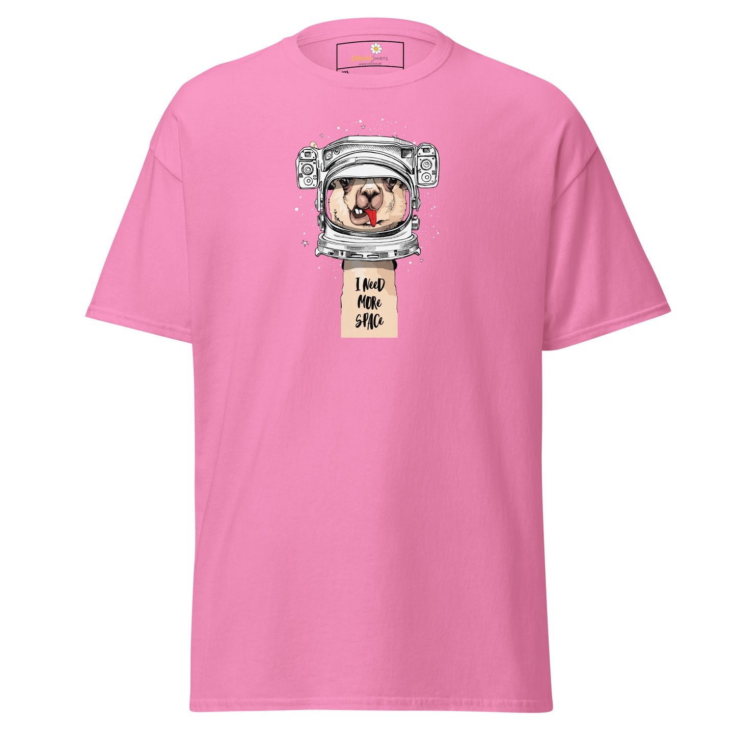Unisex classic t-shirt - FUN ASTRONAUT LAMA SPACE - BIG