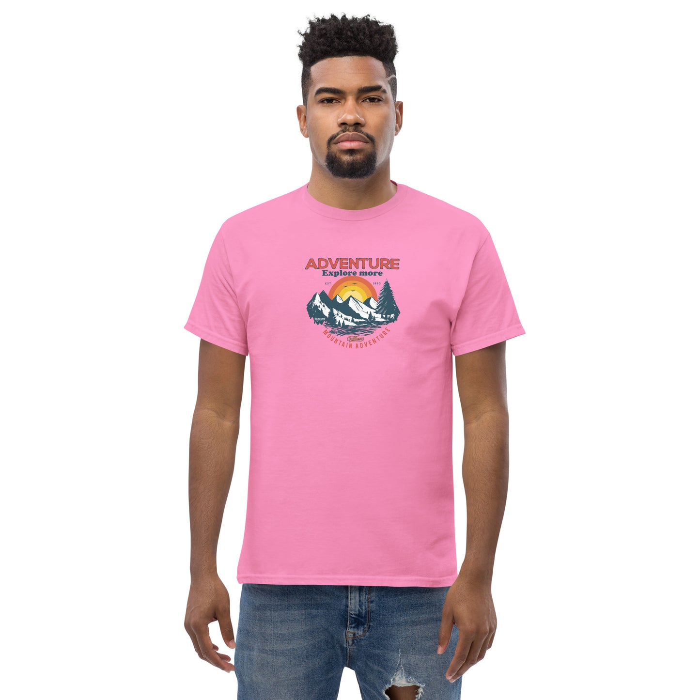 Unisex classic t-shirt - ADVENTURE EXPLORE MORE - BIG