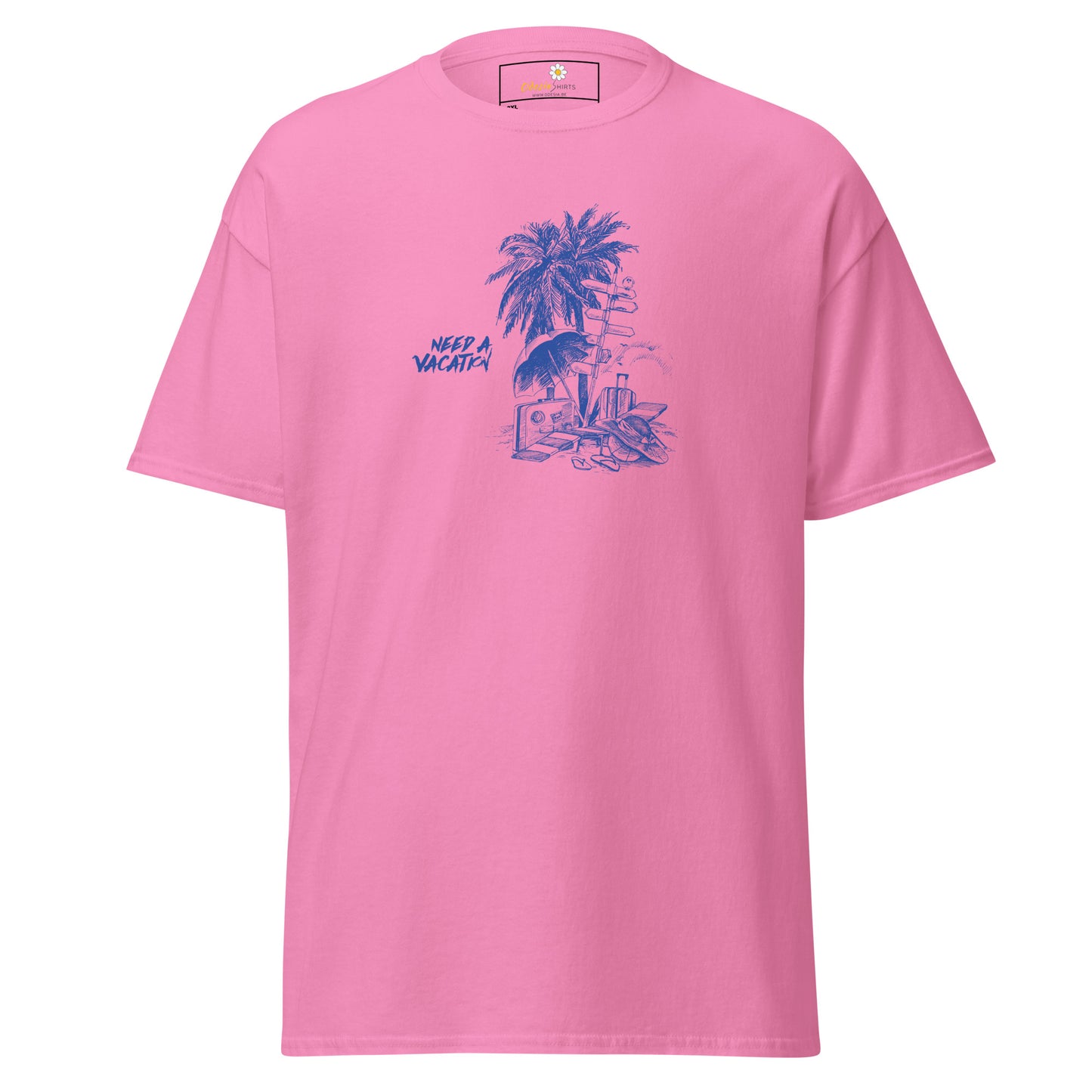 T-shirt classique pour homme - SUMMER NEED A VACATION - BIG