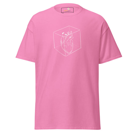 Unisex klassiek t-shirt - ART HEART CUBE - GROOT