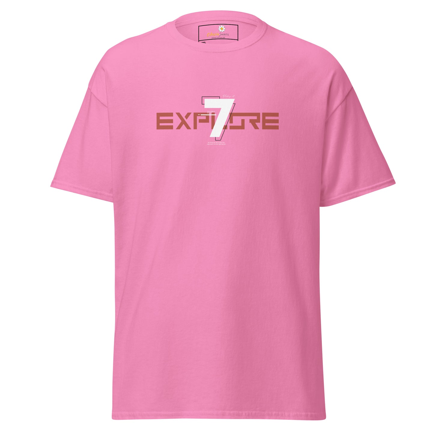 Unisex classic t-shirt - ADVENTURE TEXT EXPLORE 7 - BIG