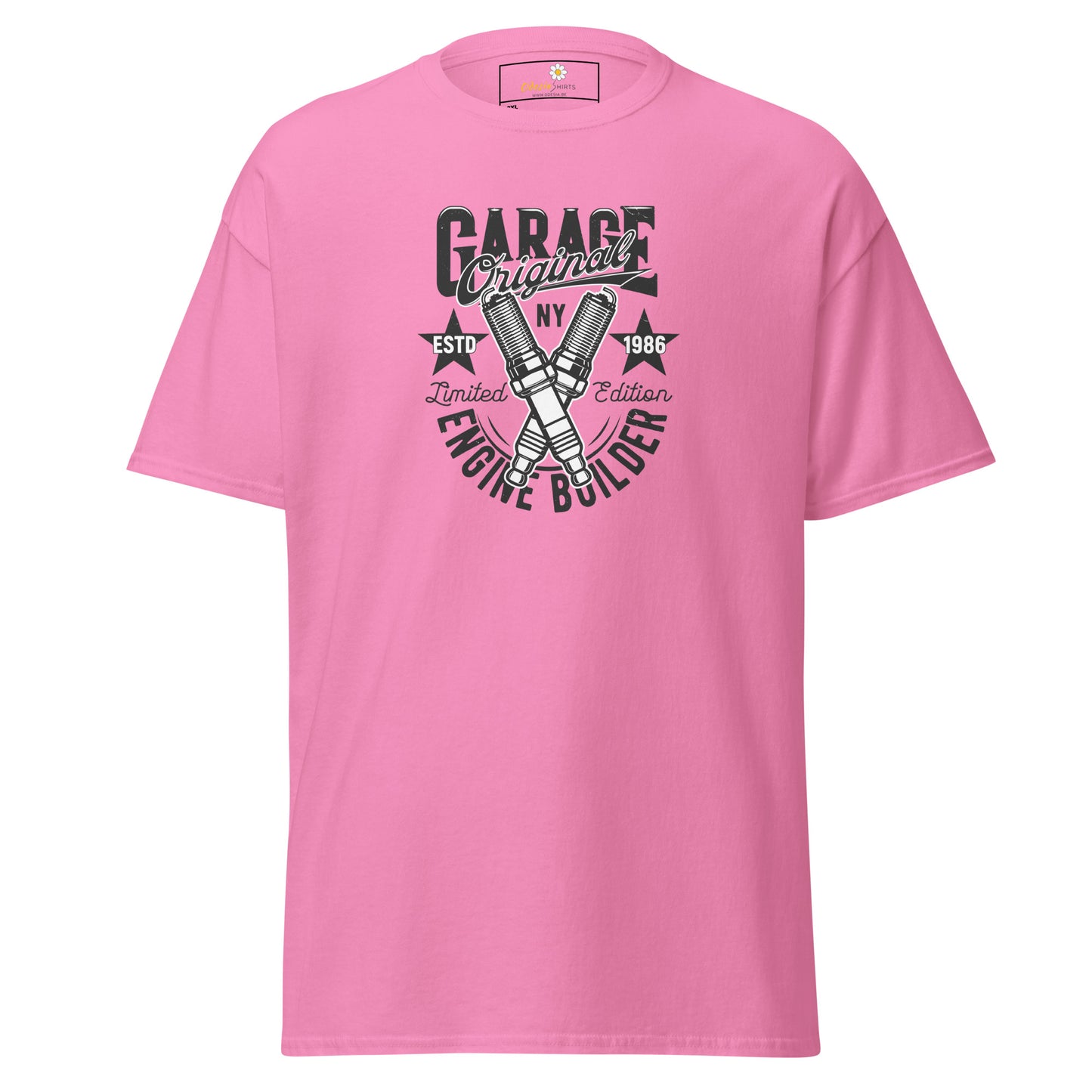 Unisex classic t-shirt - SKILLS MOTOR GARAGE ENGINE BUILDER - BIG