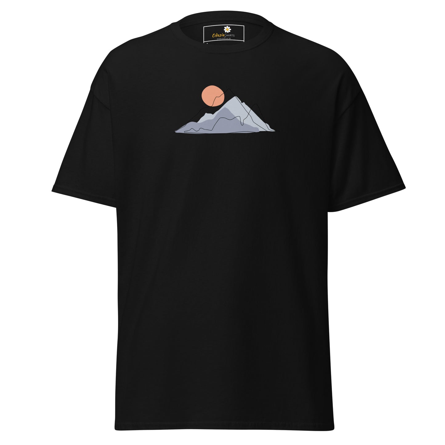 T-shirt classique pour homme - NATURE MOUNTAIN SUN - RÉGULIER