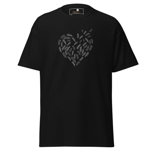 Unisex classic t-shirt - ABSTRACT HEART FEATHER - BIG