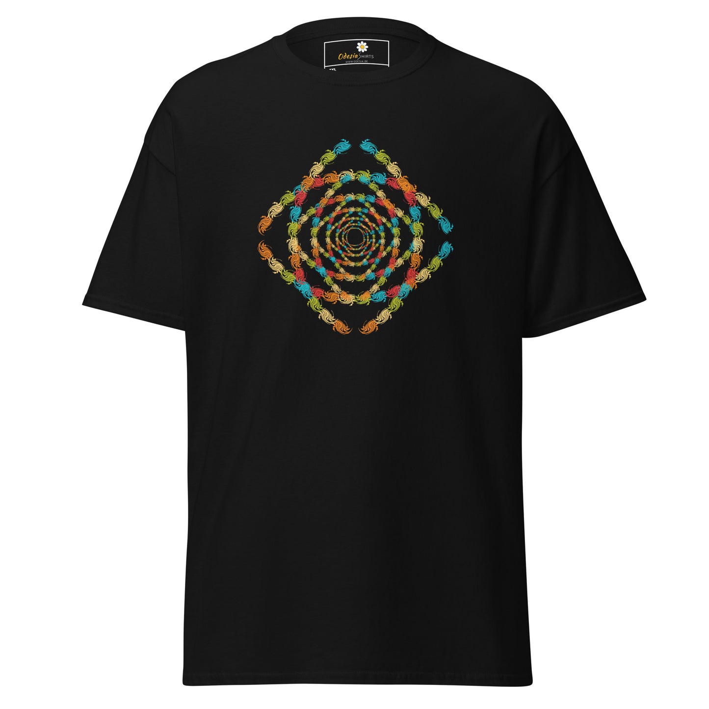 Unisex classic t-shirt - ABSTRACT SQUARE TUNNEL - BIG