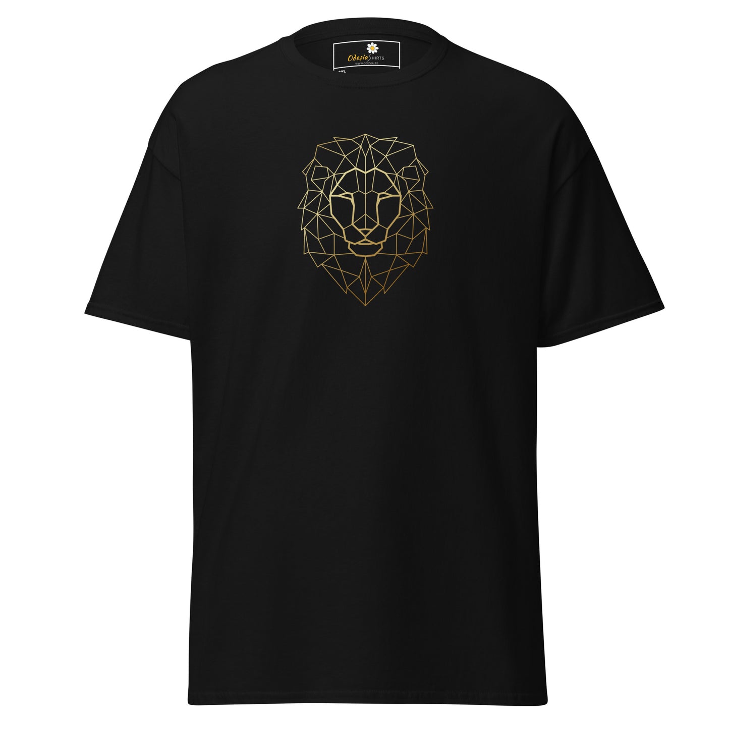 Klassiek heren t-shirt - WILDLIFE LION HEAD LINES - GROOT