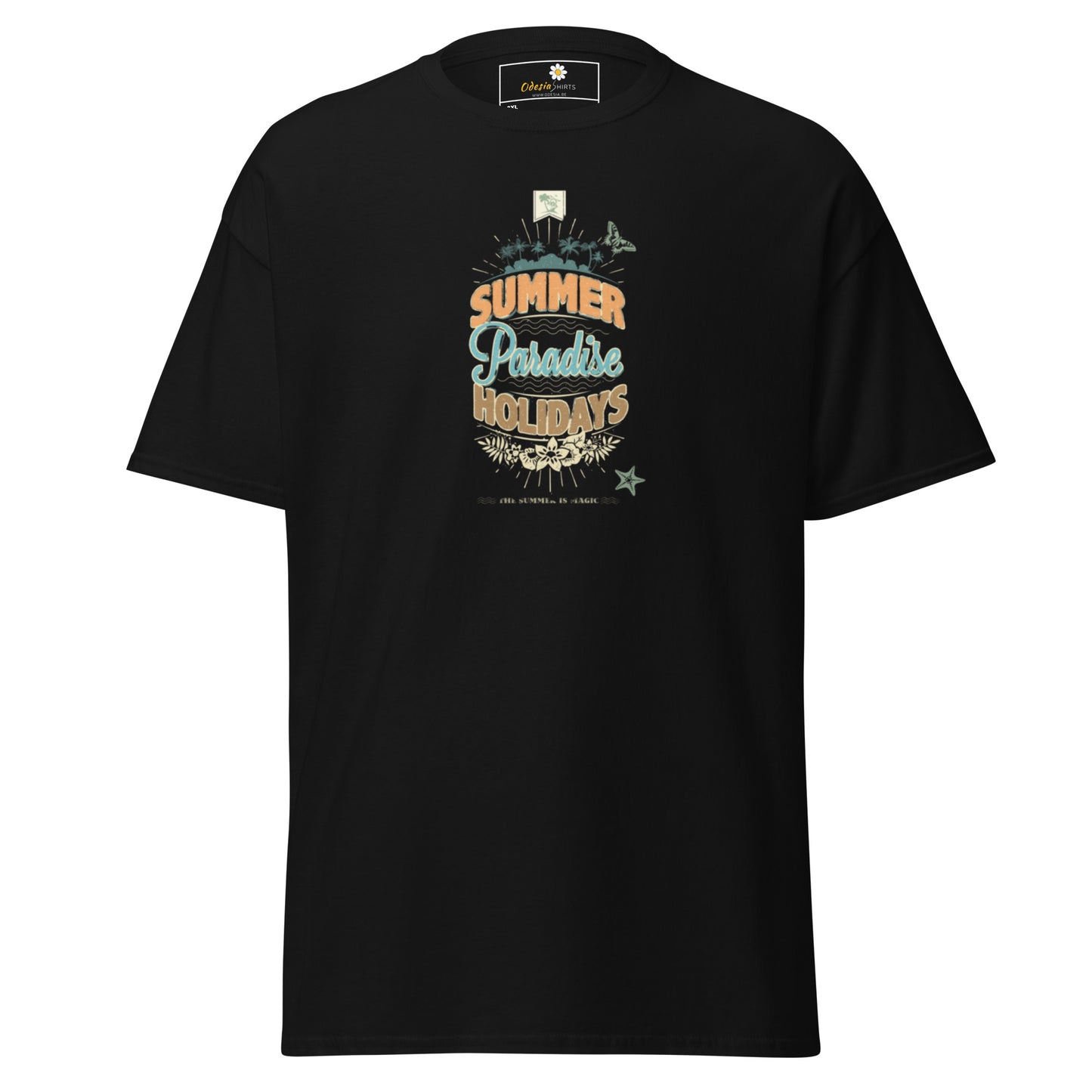 Heren klassiek t-shirt - SUMMER PARADISE - GROOT