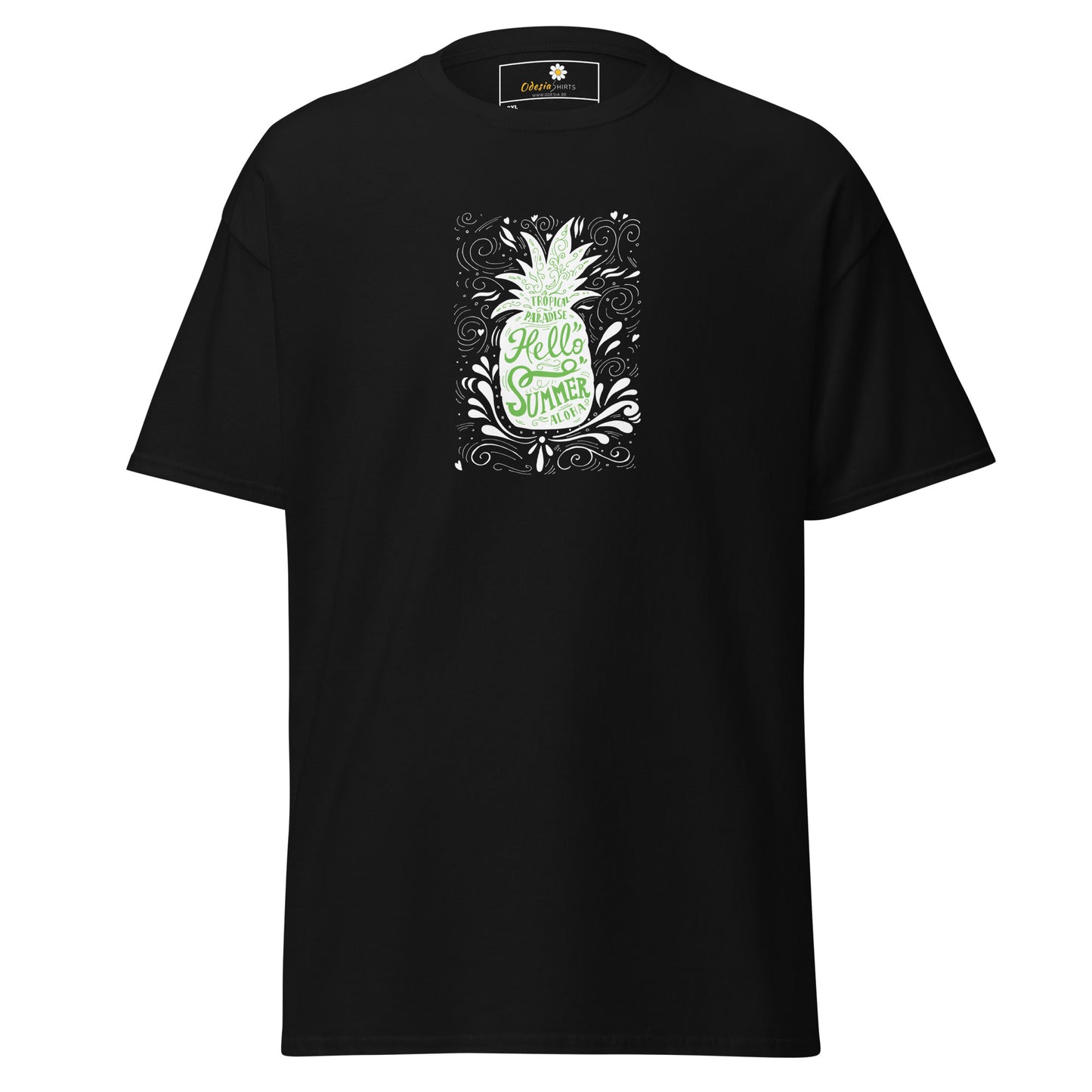 Heren klassiek t-shirt - SUMMER PINEAPPLE - GROOT