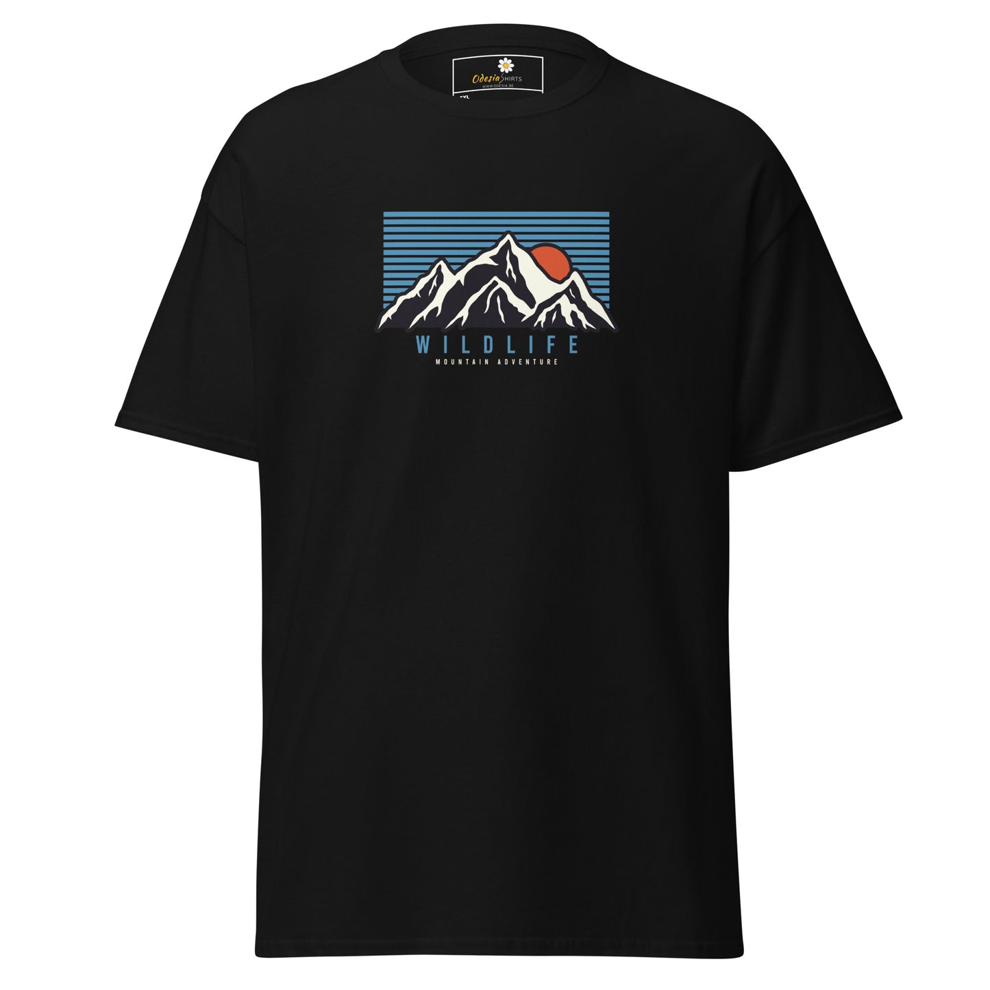 Unisex classic t-shirt - ADVENTURE MOUNTAIN SUNSET - BIG
