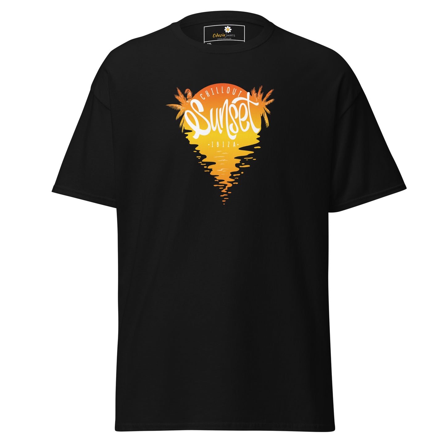 T-shirt classique pour homme - SUMMER IBIZA SUNSET - BIG