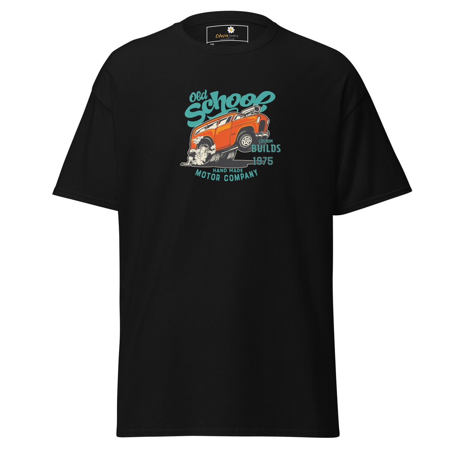 Unisex classic t-shirt - MOTOR OLD SCHOOL CARS - BIG