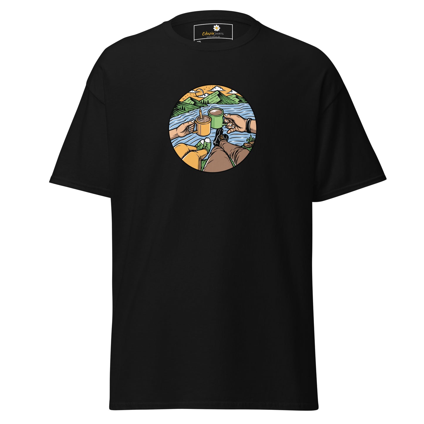 Unisex classic t-shirt - ADVENTURE NATURE TOGETHER - BIG