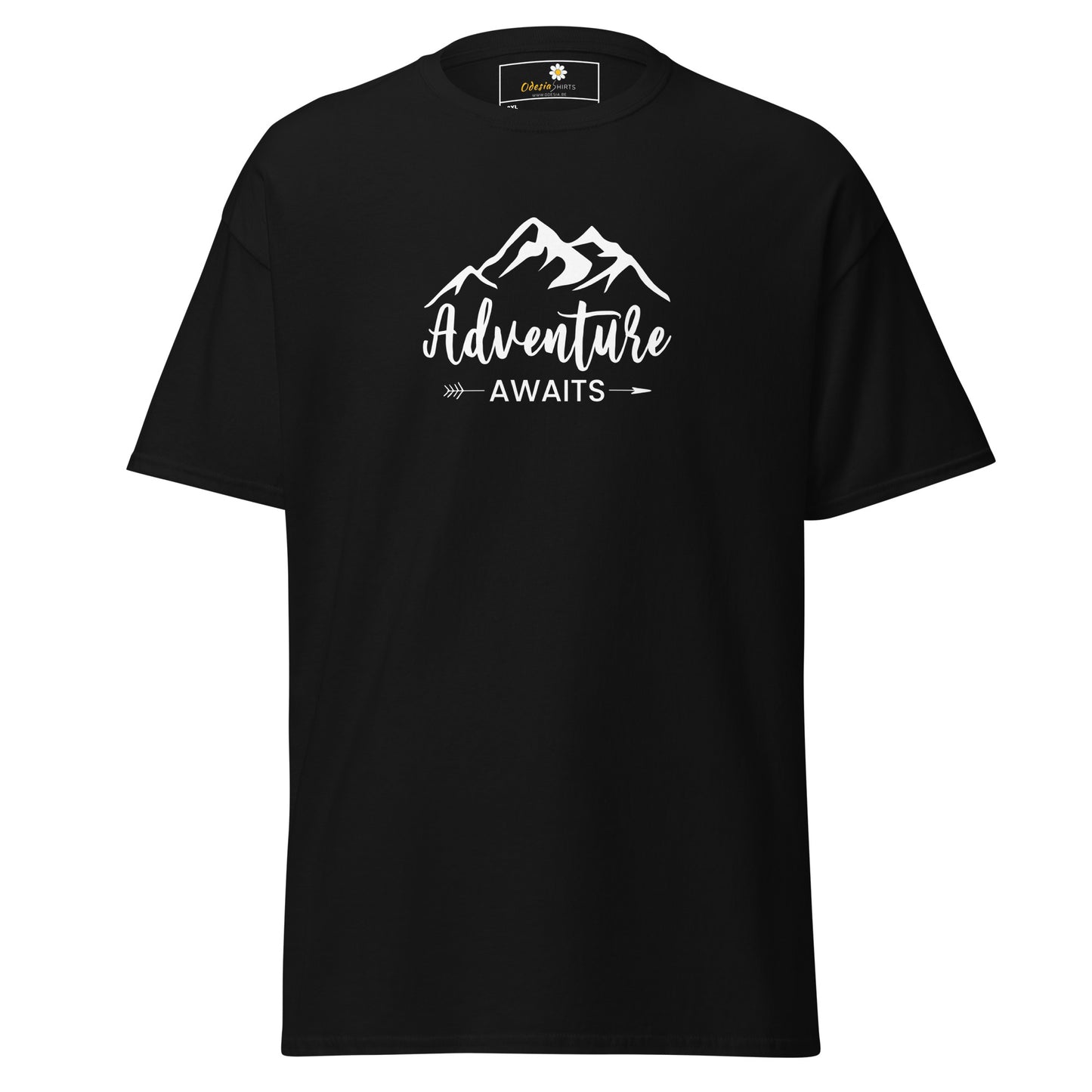 Unisex classic t-shirt - ADVENTURE NATURE AWAITS - BIG