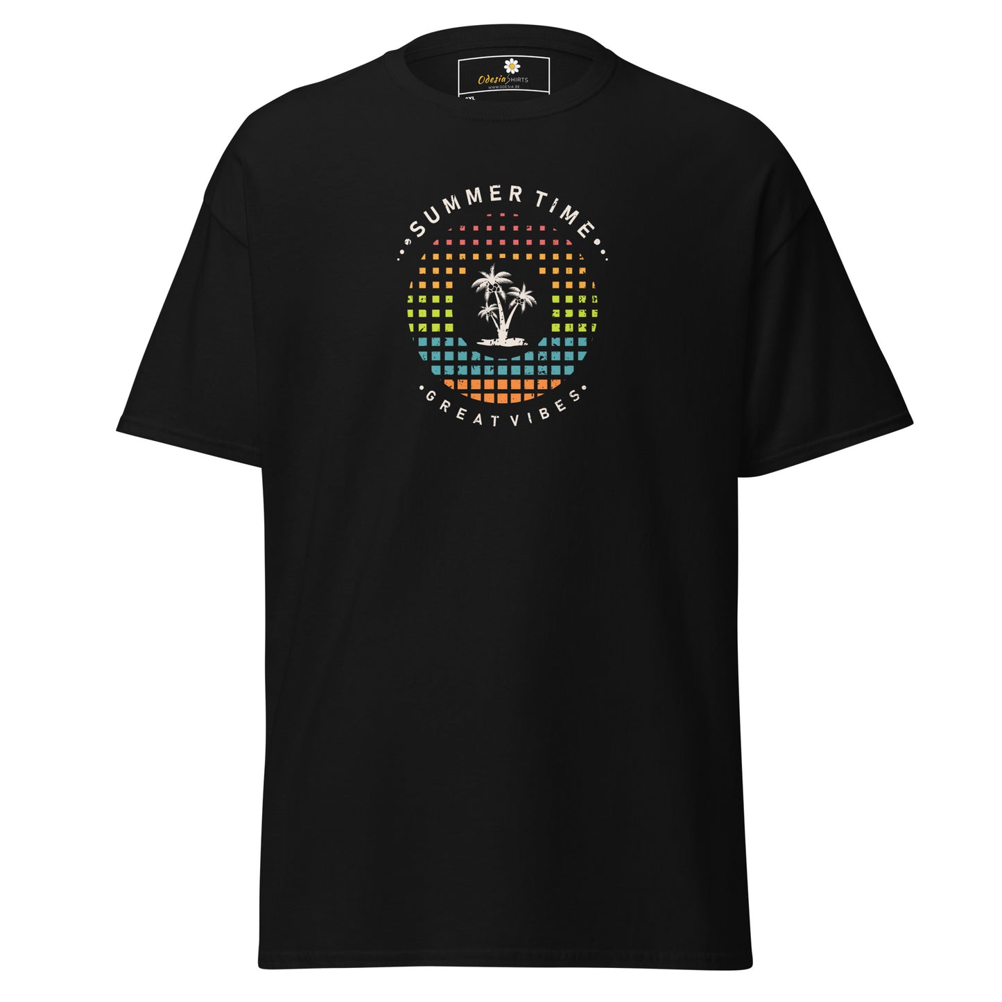 Klassiek T-shirt voor heren - SUMMER GREAT VIBES - GROOT