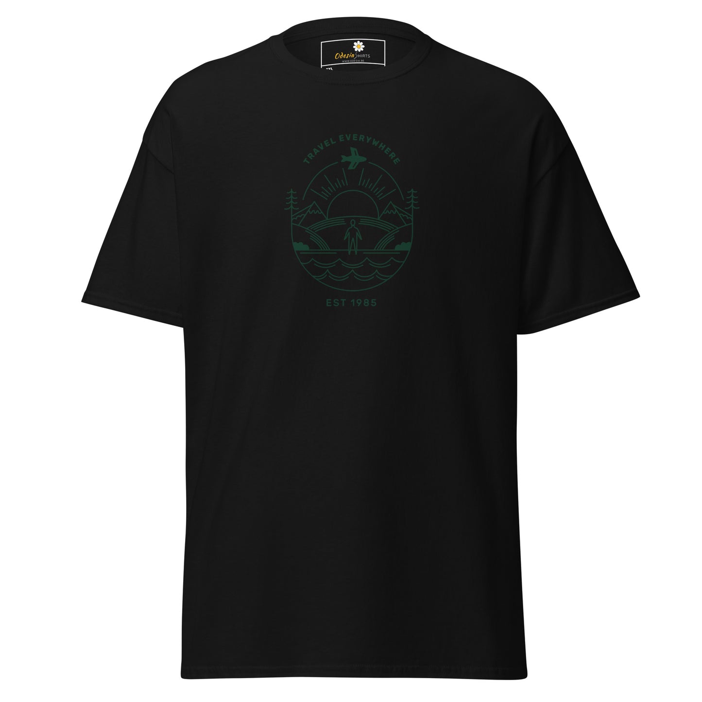 Unisex classic t-shirt - ADVENTURE TRAVEL EVERYWHERE - BIG