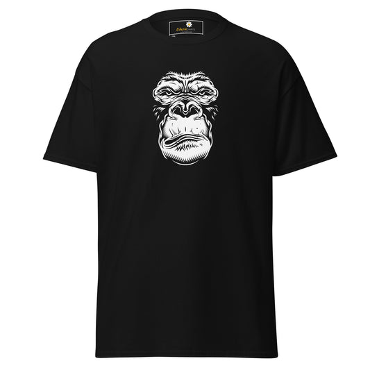 T-shirt classique pour homme - WILDLIFE GORILLA FACE - GRAND